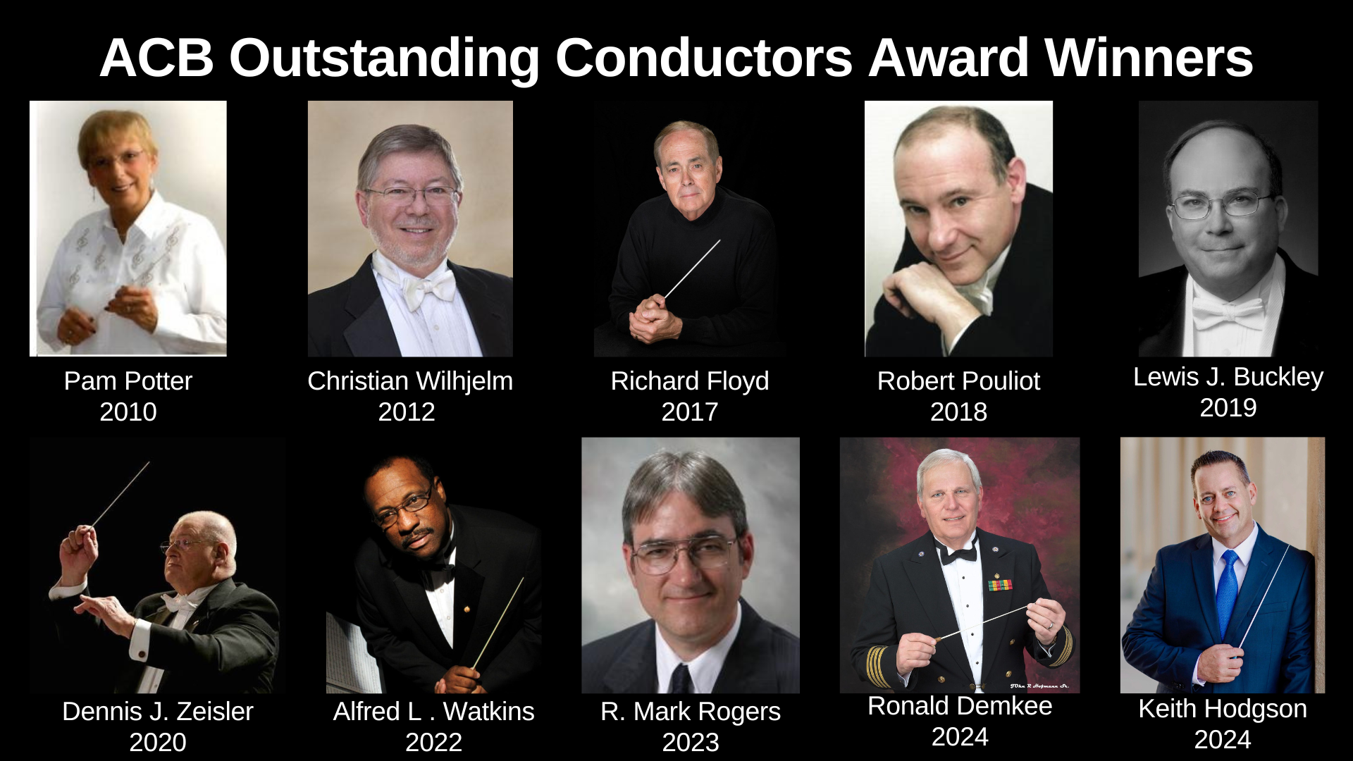 outstanding conductor collage