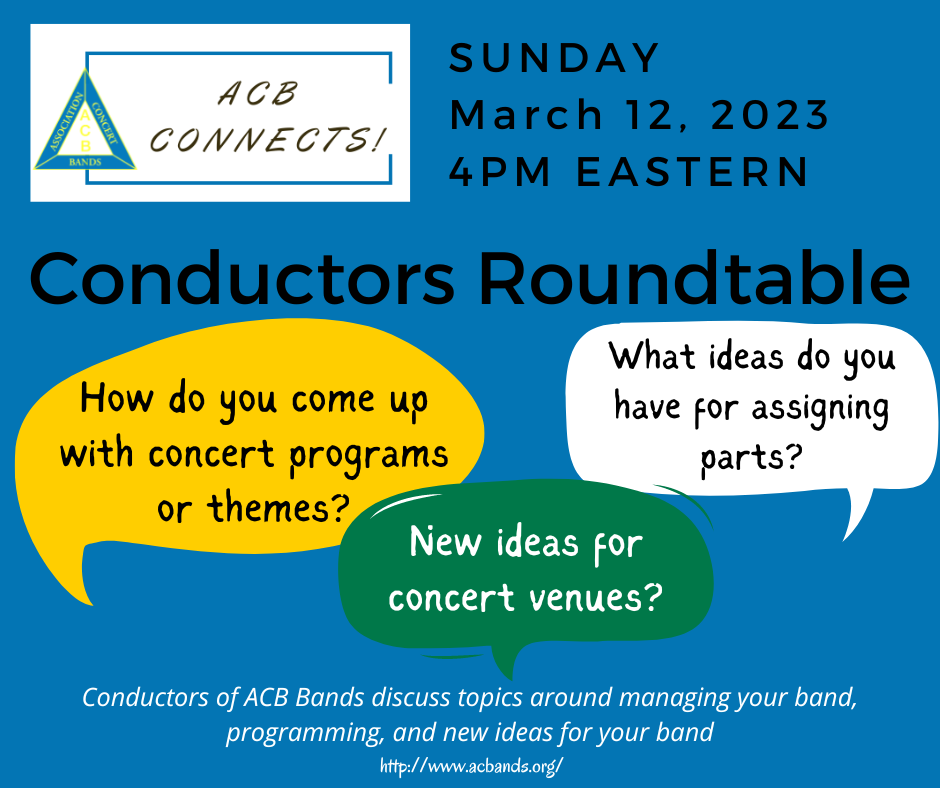 Conductor Round Table March 12