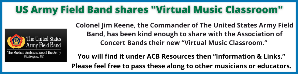 Army Field Band Virtual Classroom- opens in new window